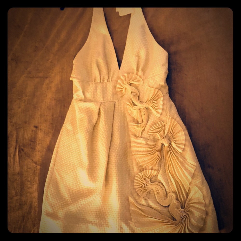 Tie Neck Halter Dress